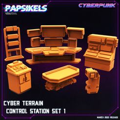 720X720-cyber-terrain-control-station-set-1.jpg Fichier 3D CYBER STATION DE CONTRÔLE DU TERRAIN SET 1・Idée pour impression 3D à télécharger