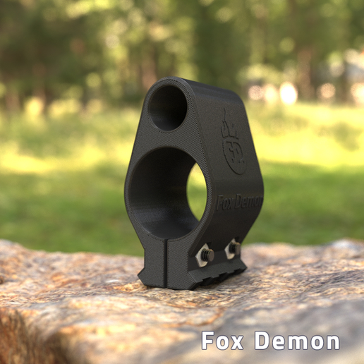 Clamp with Picatinny rail for Fox Demon 6.35 PCP Rifle