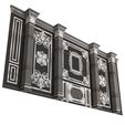 Wireframe-4.jpg Boiserie Classic Wall with Mouldings 015 Black