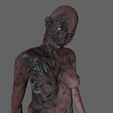 14.jpg Animated Zombie woman-Rigged 3d game character Low-poly 3D model