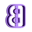 B (1)-.stl Alphabet Cookie Cutter - Alphabet Alphabet Cookie Cutter
