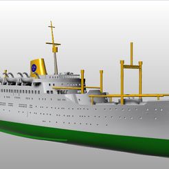 s1.jpg STL file SS Stockholm ocean liner・Template to download and 3D print, LinersWorld