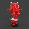 Hot-Stuff-Giggling-Front.png Little Devil – Stylized Art Toy STL | Collectible Figure (7 Parts)