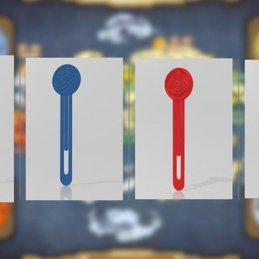 BookMark Avatar the last airbender (4 Nations) - 3D model önizlemesi