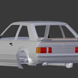 s1rst back.png ford escort rs turbo series 1 body shell for 1:10 rc car stl for 3d printing