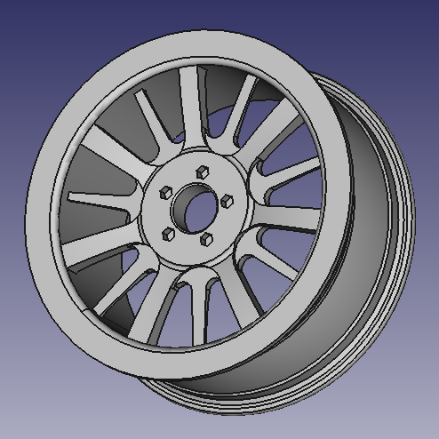 WHEEL RIM CAR RC 3D PROTOTYPE PRINT