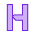H.stl Letters and Numbers ROBOCOP | Logo
