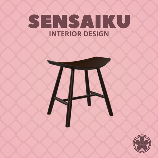 Miniature Replica 1:12 Folke Pålsson Johansson 01. J63 Stool for Miniature Dollhouse - 3D Print Instant Download - Miniature Furniture Designer Series