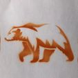ee Grizzly Bear stencil