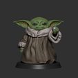 93.jpg Baby Yoda - Holding Chewing and  Reaching for the Ball - Fan Art