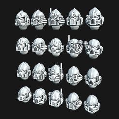 MkVII-Salamanders.jpg STL file Firstborn Salamander Helmets・Model to download and 3D print
