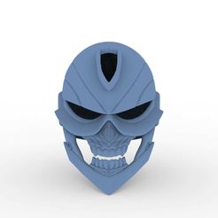 1.233.jpg Ghostrider helmet ready to 3dprinting