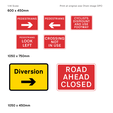 Rectangular_Signs.png 1/14th Scale Plastic Road Sign - Rectangles