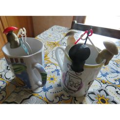 portesachetthe (1).JPG Fichier STL gratuit Porte sachet thé ou infusion pêcheur chinois・Modèle à télécharger et à imprimer en 3D