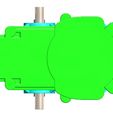 Q2.jpg Non-contact single-stage worm gear reducer design plan for 3d printing