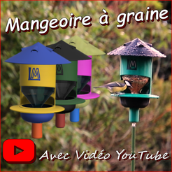 Miniature.png Free STL file Bird feeder・3D print design to download