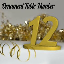 TableName00.jpg Archivo STL Ornament Table Number・Objeto para impresora 3D para descargar