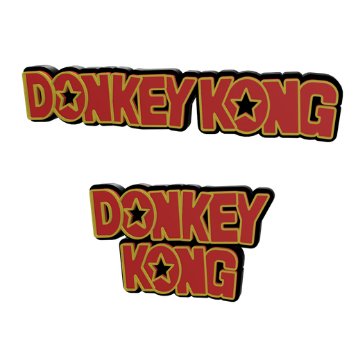 bitmap.png 3D MULTICOLOR LOGO/SIGN - Donkey Kong  (Two Variations)