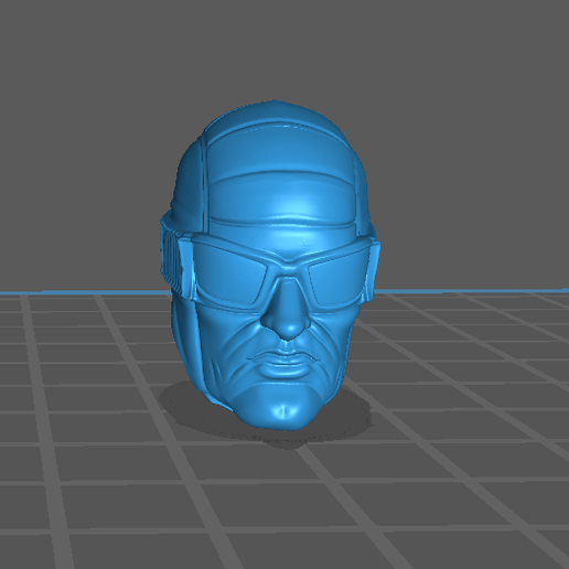 1/12 gi joe classified, marvel legends style head..paladin/aim trooper - 3D model önizlemesi