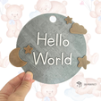 Para-Publicar-hellow-world-sign-2-colors-1.png Hello World Sign - Baby Shower One extruder