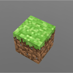 Capture.PNG OBJ file Minecraft Grass Block・3D printer design to download