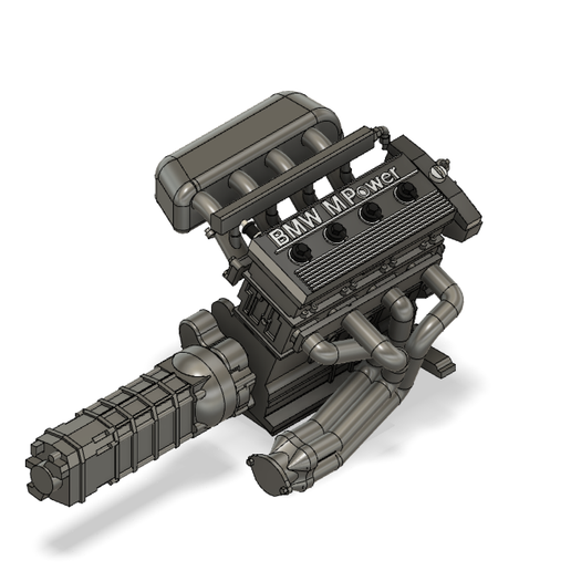 BMW Engine S14 ( Printable separate parts ) 3D model