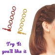 Female braid hair 06-g1-vv.jpg Download STL file Multi Female Style Braiding Tool hair styling roller braid accessories for girl headdress weaving fbh-06 3d print cnc • 3D print model, Dzusto