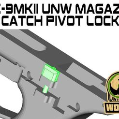 FGC-9MKII-Magazine-Catch-Pivot-Lock.jpg Free STL file FGC9-MKII UNW Magazine Catch Pivot Lock・3D print design to download, UntangleART