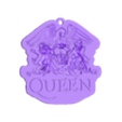 HI-QUALITY-KEYCHAIN.stl QUEEN LOGO - keychain and bas-relief shield - 3d and CNC
