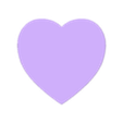 Flat Heart 1.0 mm Medium.stl ❤️ Flat Hearts ❤️