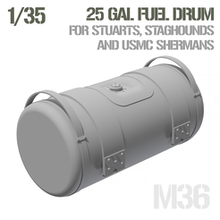Thumbnaill.png 25 Gal Rubber Fuel Drums (Stuart, Staghound, PTO M4A3) 1/35