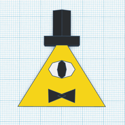 Screenshot-898.png Bill Cipher Keychain - Gravity Falls (2 Versions + 1 without keychain hole)