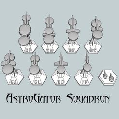 AstroGators-cover.jpg MicroFleet AstroGator Squadron Starship Pack