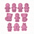 main.png Christmas gingerbread family cookie cutter set of 10
