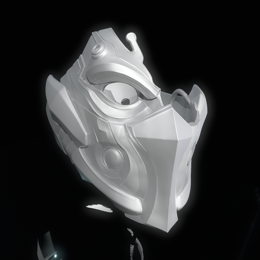 Untitled_Viewport_006.png Hawkeye: Binary Arrow Mask Marvel Rivals (STL file)