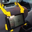 Switch-headrest.jpg Fichier STL Nintendo Switch, Tablet (iPad, Amazon Fire 7) Support pour appui-tête de voiture・Modèle pour imprimante 3D à télécharger