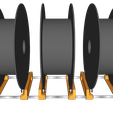 d07.png Free STL file Universal Spool Holder - Universal Spool Unwinder・3D printer model to download