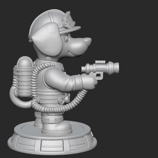 🐕 Dog firefighter・ STL File for 3D printing・Cults