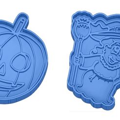 Sans titre 44.jpg GCODE file Moules à Biscuit - Halloween - Sorcière - Citrouille - Fantôme - Araignée - Chauve-Souris - Emporte-pièces - Cookie cutter- Coupe Biscuit・Model to download and 3D print