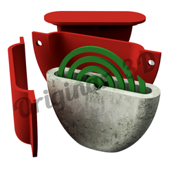 Molde-Portaespiral-v2.png 3D file CEMENT / PLASTER COIL HOLDER MOLD | Mosquito Coil Holder Mold・3D printing model to download