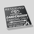 Screenshot-2024-01-10-220759.png Toyota Land Cruiser GXR EXR VXR FJ FJ40 AWD 4X4 Fun Parking Sign Easy Print Any FDM Printer