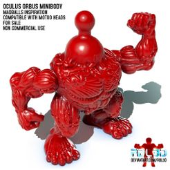 OBJ file Madballs Oculus Orbus Minibody Design to download and