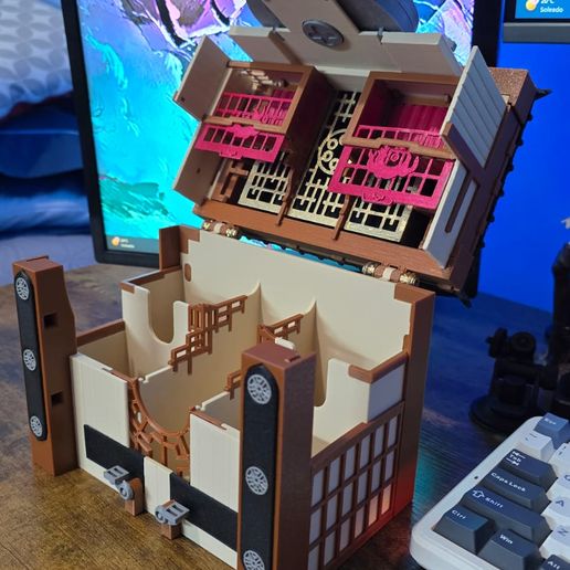 Definitive Deck Box - Six Samurai Temple (Yugioh)3D Print with the  Bambu Lab A1 3D printerCults