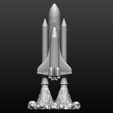 1.jpg Space Shuttle file STL for all 3D printer, two versions on platform and in the take-off phase lamp  scale 1/120 FDM 1/240 DLP-SLA-SLS
