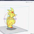17.PNG Dragon Ball Super - Goku Kamehameha Diorama 3D print model