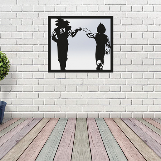 Goku and Vegeta 3D model