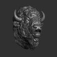 22.jpg Download OBJ file Bison moo head • 3D printing template, guninnik81