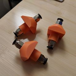 IMG_20180326_202346.jpg Free 3D file Double sided fitting mount for PTFE tubing passthrough・Model to download and 3D print