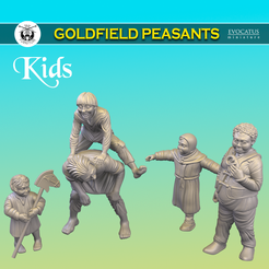 Kids.png Файл STL Дети (Голдфилдские крестьяне)・3D-печатная модель для загрузки