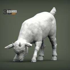 goatling-1.jpg Fichier STL La chèvre mange le modèle imprimé en 3D・Objet pour imprimante 3D à télécharger